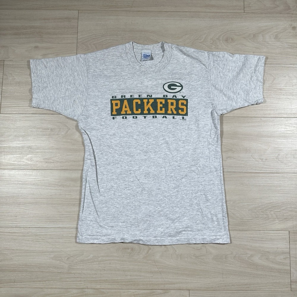 Vintage 90s Green Bay Packers T Shirt 1996 USA Made Single Stitch Youth XL Salem